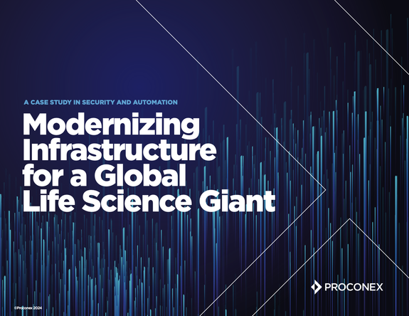Cover image for a case study PDF about Modernizing Infrastructure for A Global Life Science Giant PDF